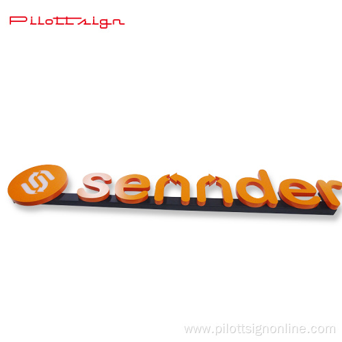 popular acrylic Non Illuminated 3D letter Sign